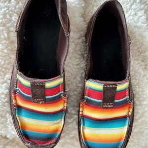 Ariat Multicolor Striped Flats